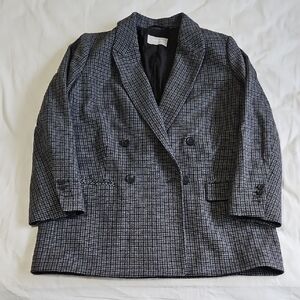 Everlane Gray Plaid Blazer